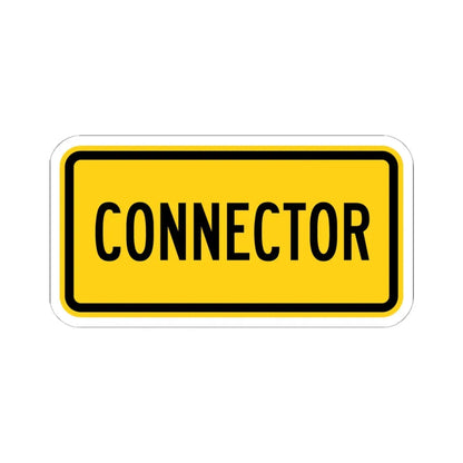 Connector plate Wyoming (Wyoming) (Road Sign) STICKER Vinyl Kiss-Cut Decal 6 Inch White - The Sticker Space