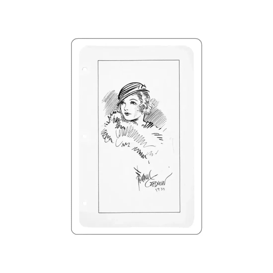 Connie Illustration (1933) (Magazine Illustration) STICKER Vinyl Die-Cut Decal - The Sticker Space