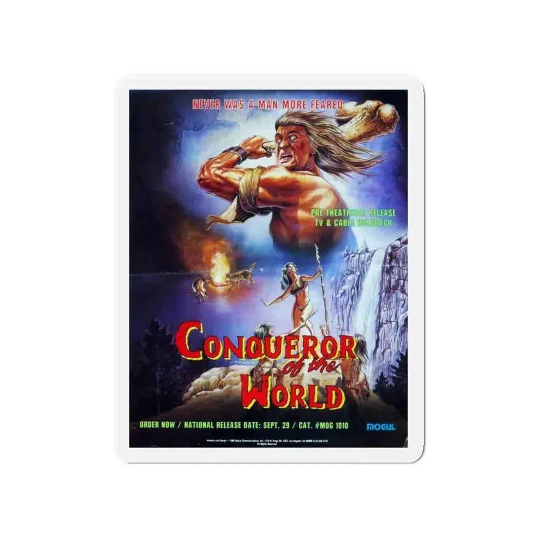 CONQUERER OF THE WORLD 1983 Movie Poster - Refrigerator Magnet 4 Inch - The Sticker Space