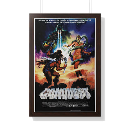 CONQUEST 1983 - Framed Movie Poster-20" x 30"-The Sticker Space