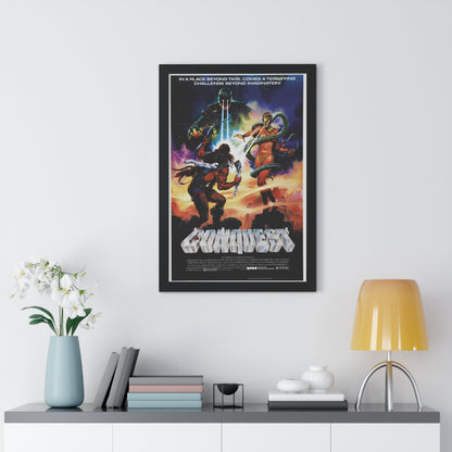 CONQUEST 1983 - Framed Movie Poster-The Sticker Space