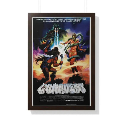 CONQUEST 1983 - Framed Movie Poster - The Sticker Space