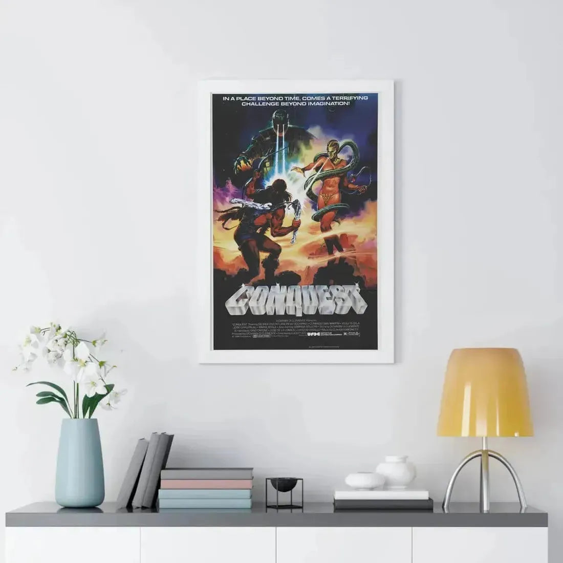 CONQUEST 1983 - Framed Movie Poster - The Sticker Space