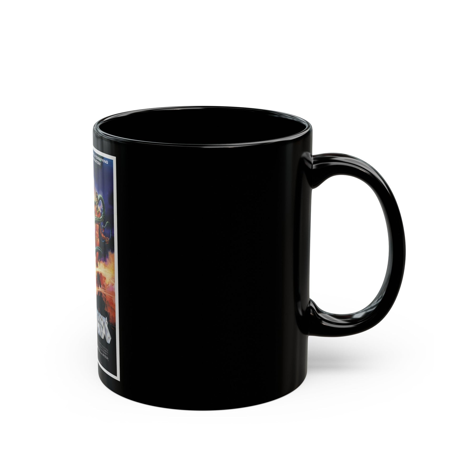 CONQUEST 1983 Movie Poster - Black Coffee Mug-The Sticker Space