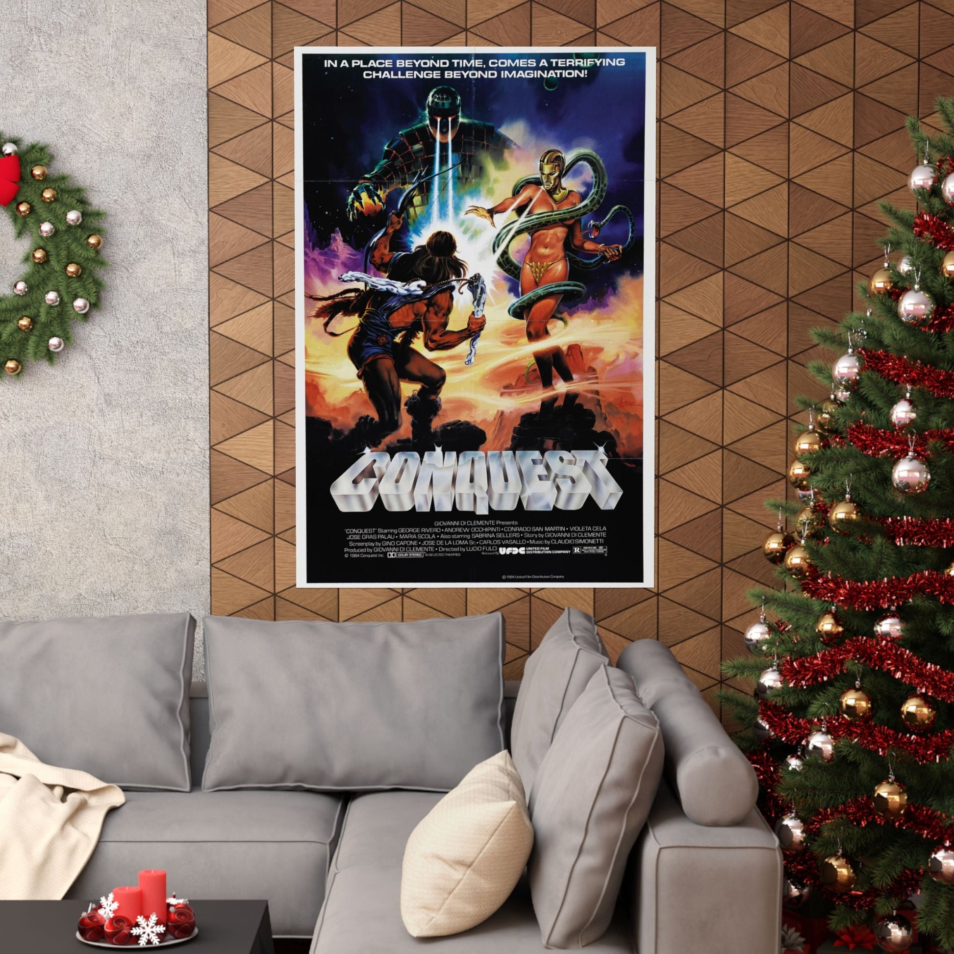 CONQUEST 1983 - Paper Movie Poster-The Sticker Space