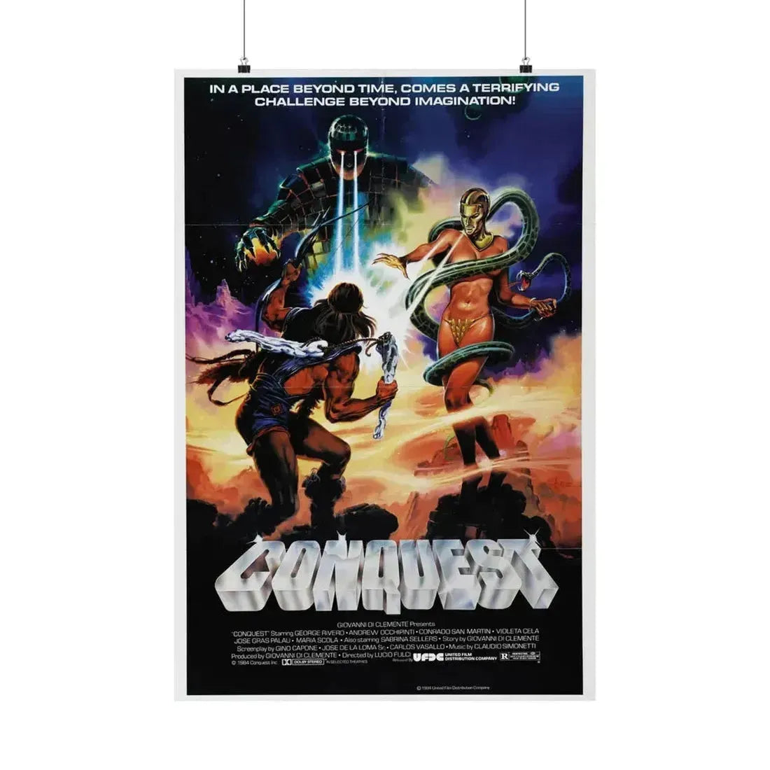 CONQUEST 1983 - Paper Movie Poster 24″ x 36″ Matte - The Sticker Space