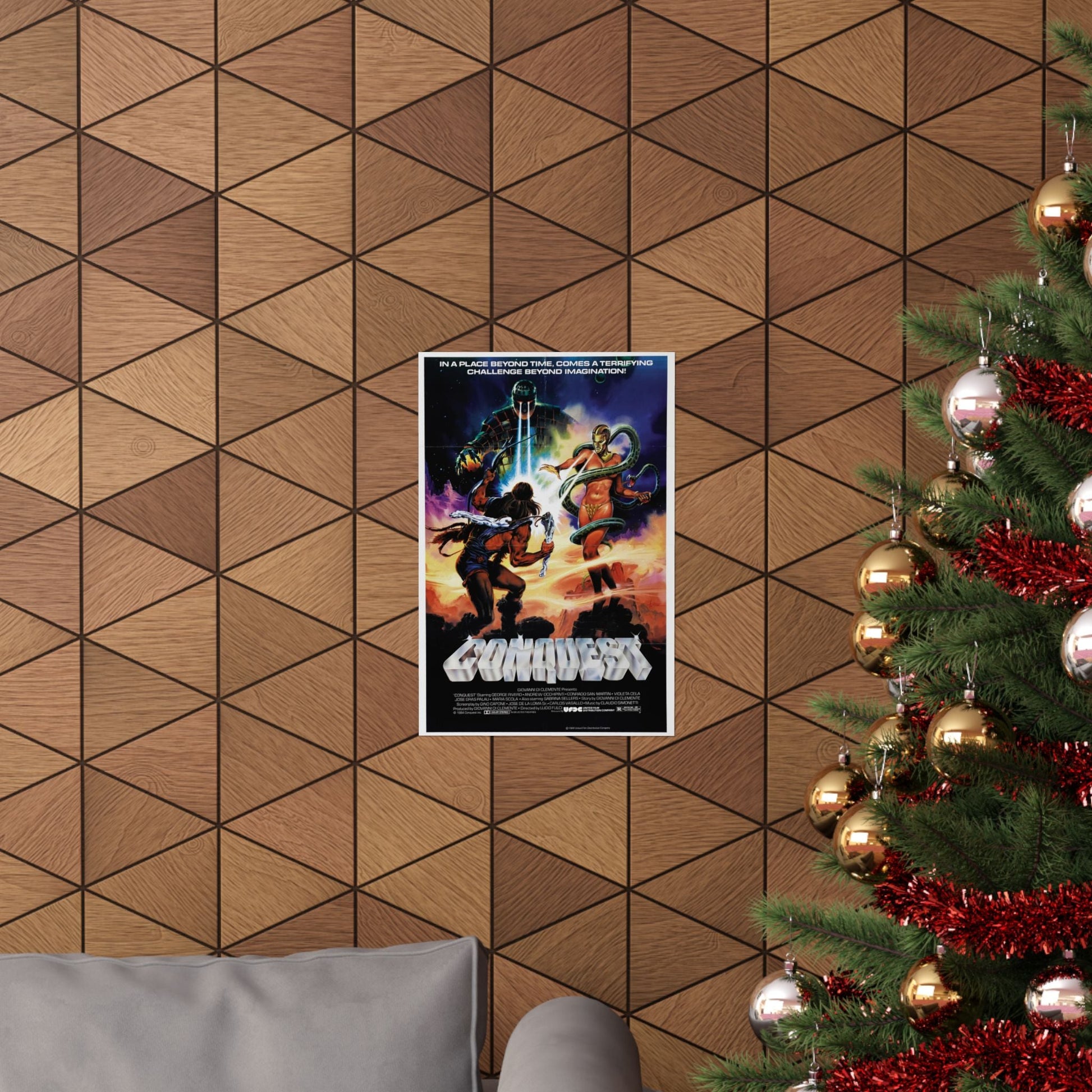 CONQUEST 1983 - Paper Movie Poster-The Sticker Space