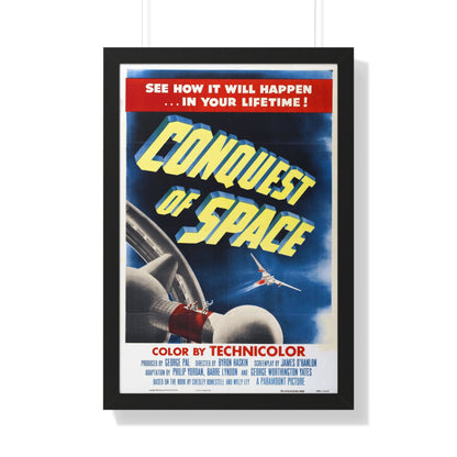 CONQUEST OF SPACE 1955 - Framed Movie Poster-20" x 30"-The Sticker Space