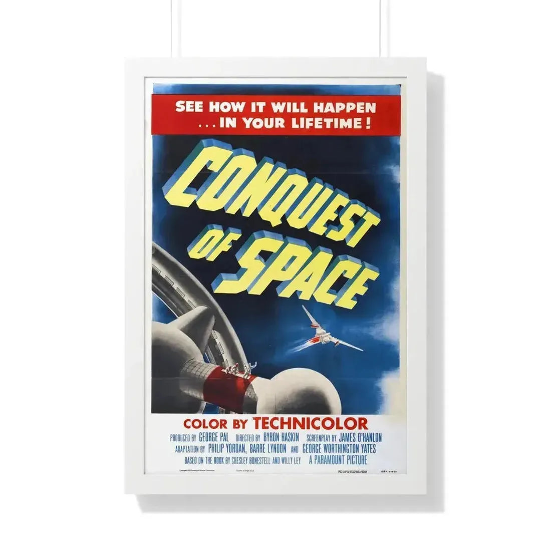 CONQUEST OF SPACE 1955 - Framed Movie Poster - The Sticker Space