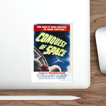 CONQUEST OF SPACE 1955 Movie Poster STICKER Vinyl Die-Cut Decal-The Sticker Space