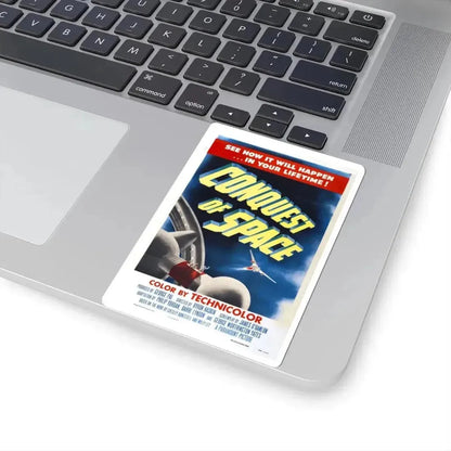 CONQUEST OF SPACE 1955 Movie Poster - STICKER Vinyl Kiss-Cut Decal - The Sticker Space