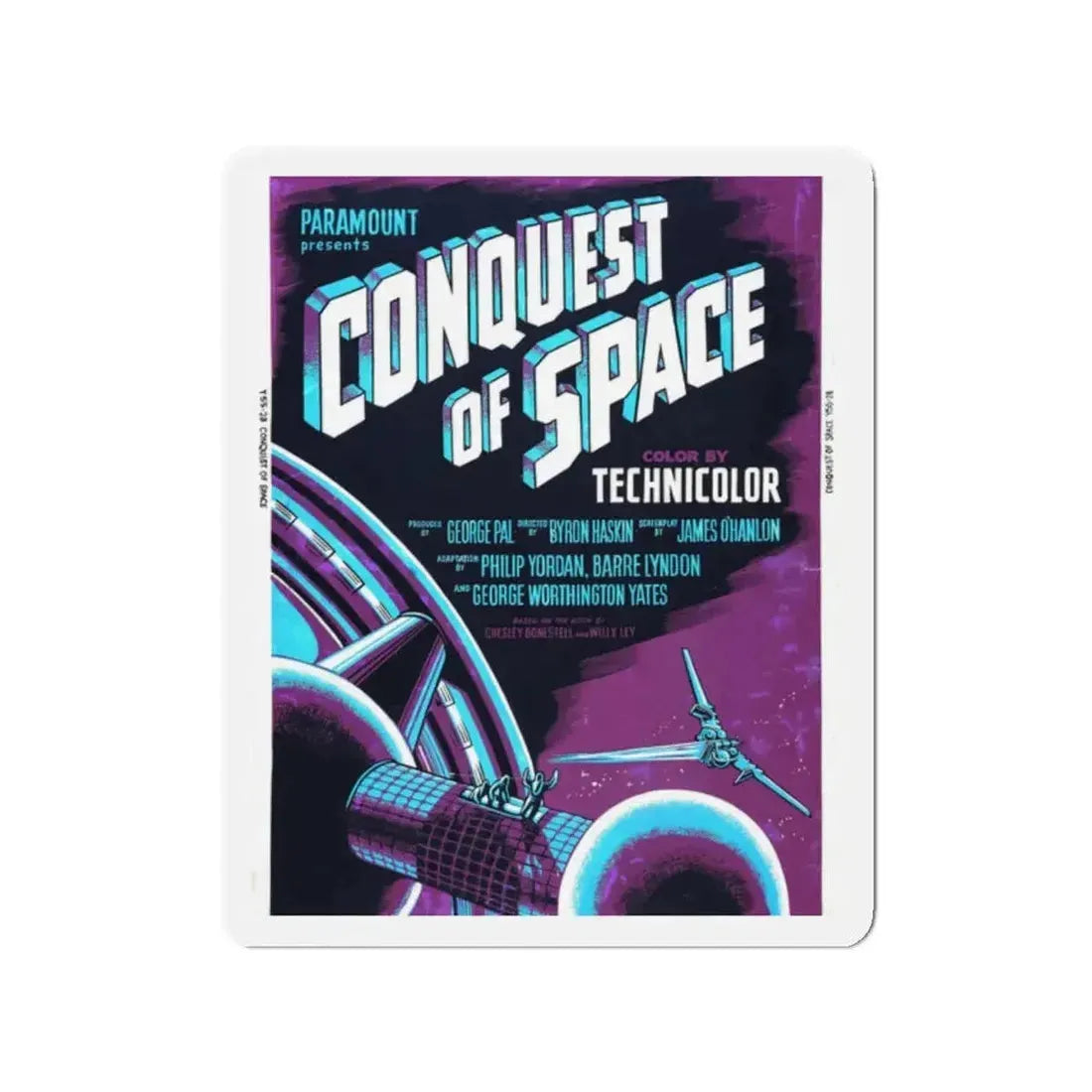 CONQUEST OF SPACE (2) 1955 Movie Poster - Refrigerator Magnet - The Sticker Space