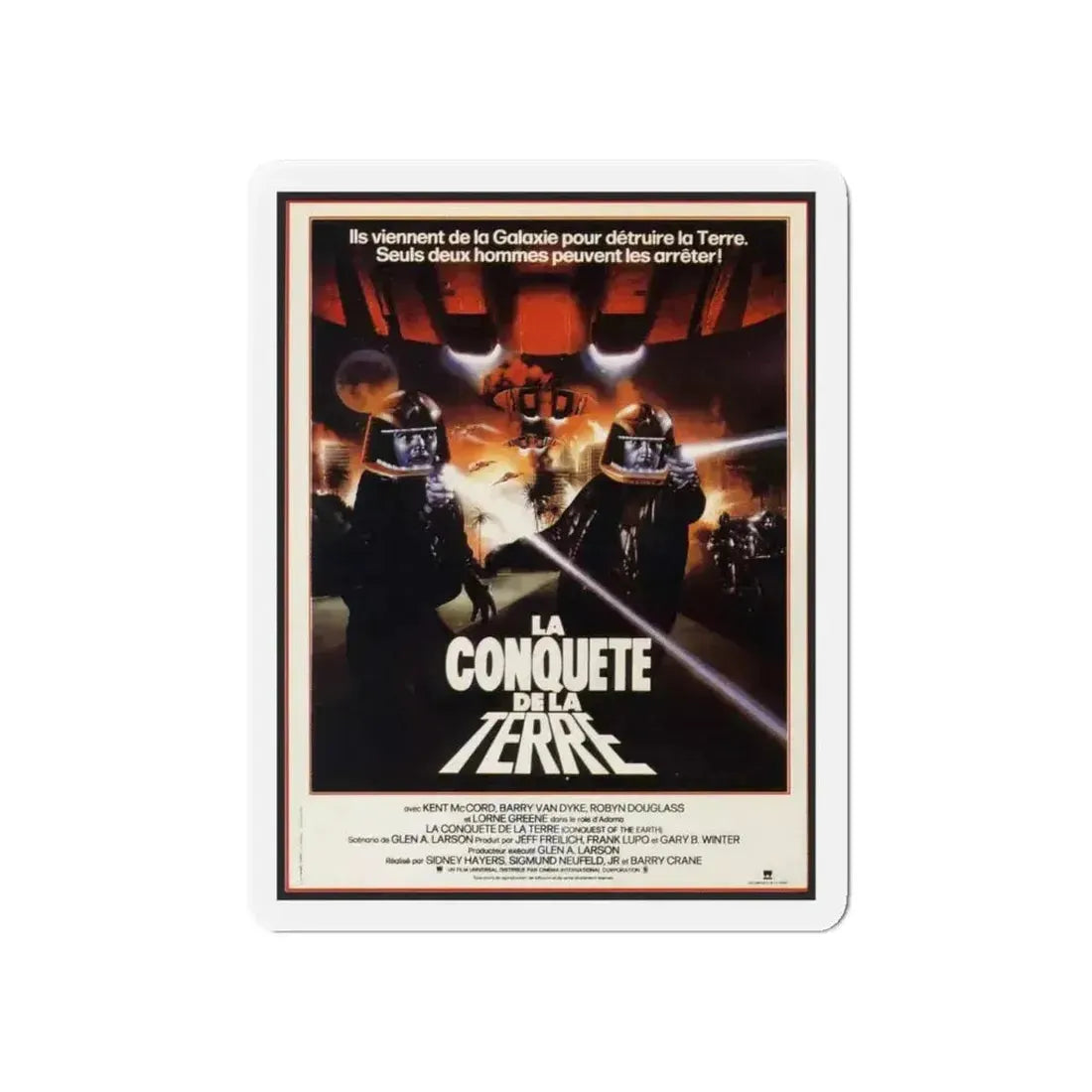 CONQUEST OF THE EARTH 1980 Movie Poster - Refrigerator Magnet - The Sticker Space