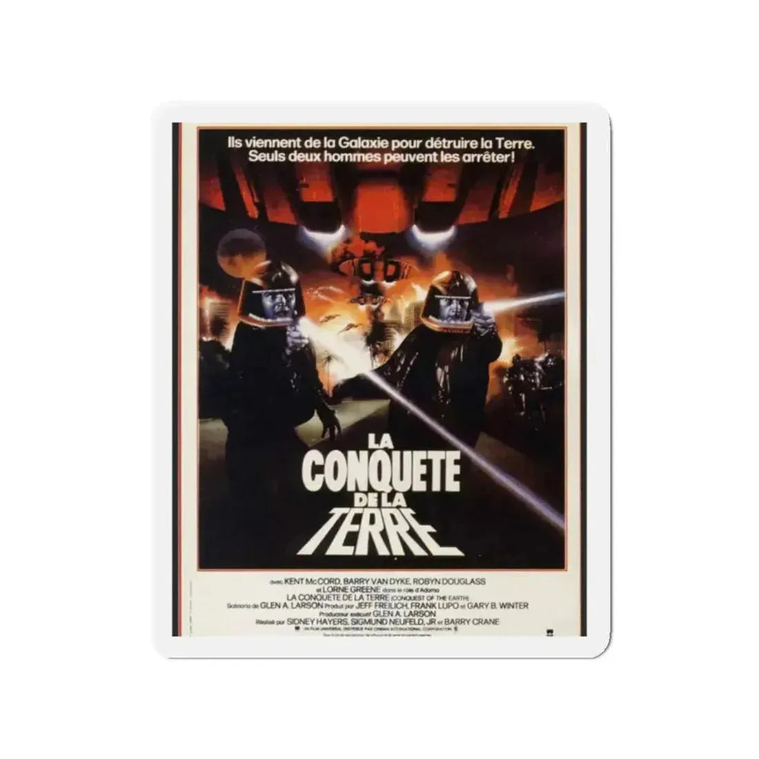 CONQUEST OF THE EARTH 1980 Movie Poster - Refrigerator Magnet - The Sticker Space