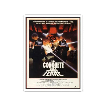 CONQUEST OF THE EARTH 1980 Movie Poster STICKER Vinyl Die-Cut Decal - The Sticker Space