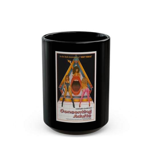 CONSENTING ADULTS 1982 Movie Poster - Black Coffee Mug-15oz-The Sticker Space