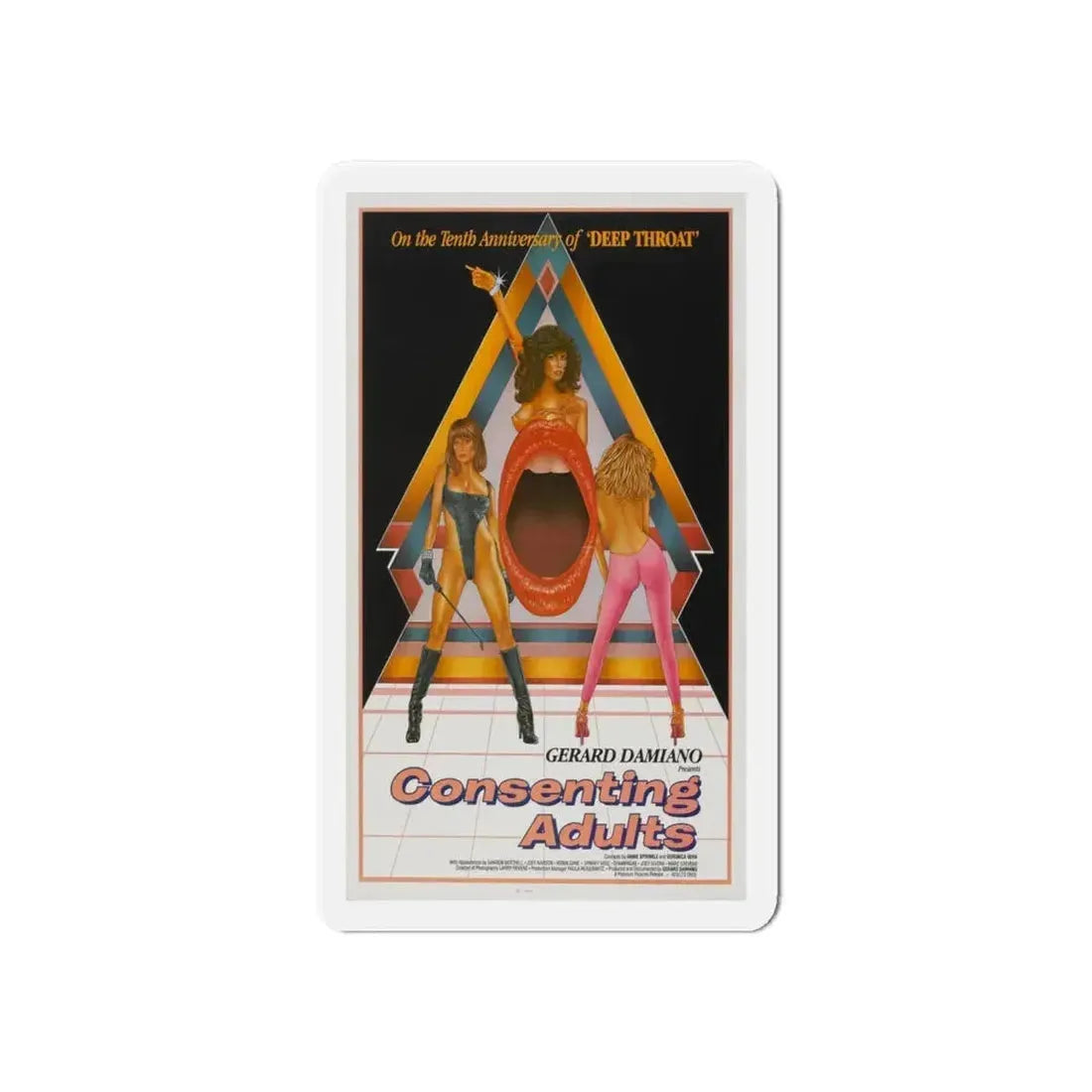CONSENTING ADULTS 1982 Movie Poster - Refrigerator Magnet 6 Inch - The Sticker Space