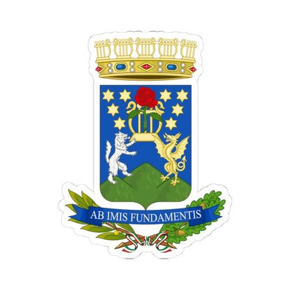 Conservatorio di musica Domenico Cimarosa-Stemma (Italy) (Coat of Arms) STICKER Vinyl Kiss-Cut Decal - The Sticker Space