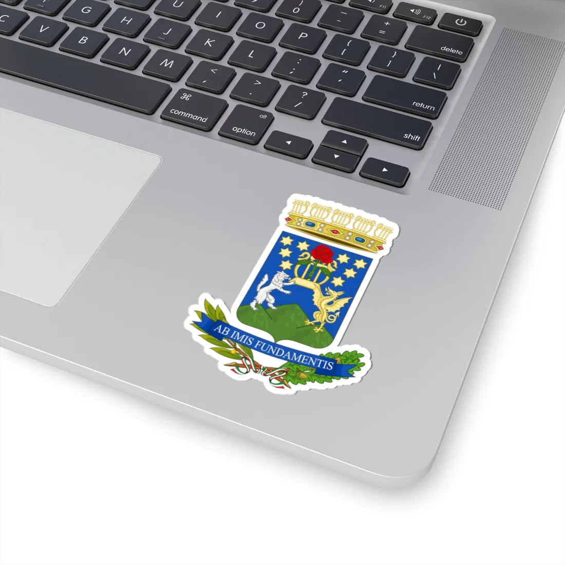 Conservatorio di musica Domenico Cimarosa-Stemma (Italy) (Coat of Arms) STICKER Vinyl Kiss-Cut Decal - The Sticker Space