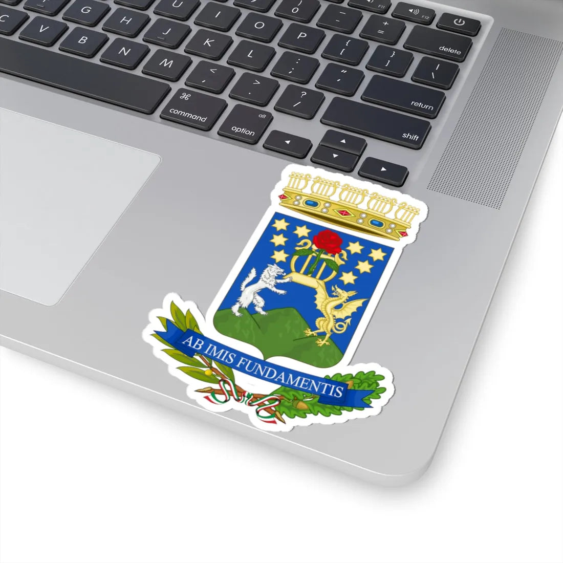 Conservatorio di musica Domenico Cimarosa-Stemma (Italy) (Coat of Arms) STICKER Vinyl Kiss-Cut Decal - The Sticker Space