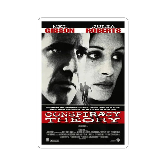 Conspiracy Theory 1997 Movie Poster STICKER Vinyl Die-Cut Decal 6 Inch - The Sticker Space