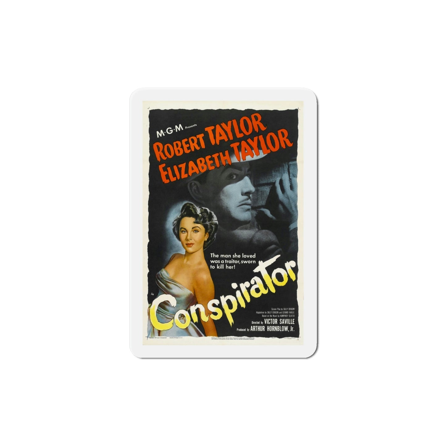 Conspirator 1950 Movie Poster Die-Cut Magnet-5 Inch-The Sticker Space