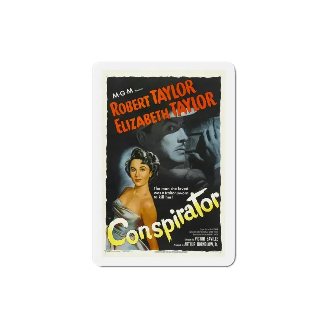 Conspirator 1950 Movie Poster Refrigerator Magnet 3 Inch - The Sticker Space
