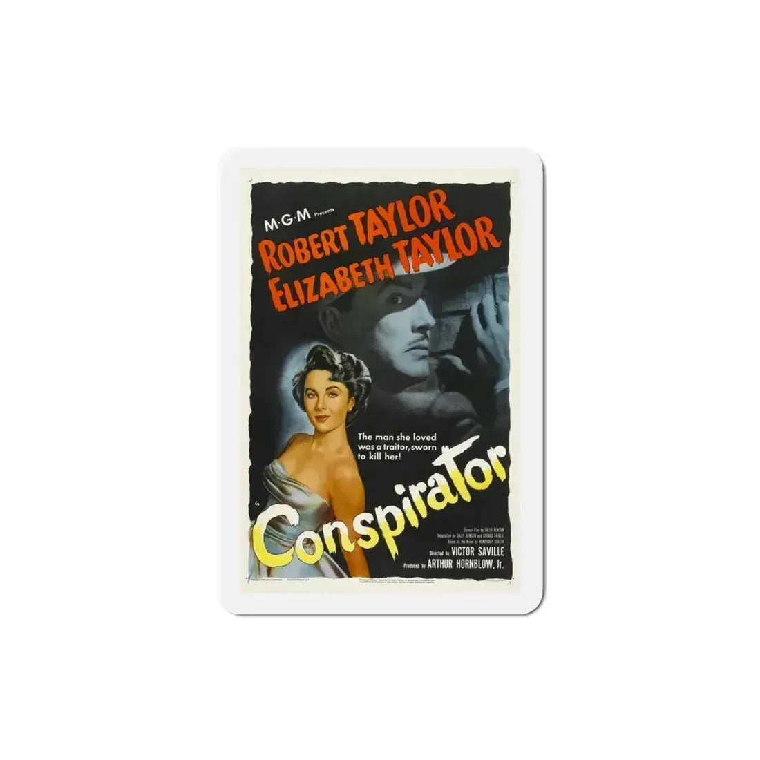 Conspirator 1950 Movie Poster Refrigerator Magnet 4 Inch - The Sticker Space