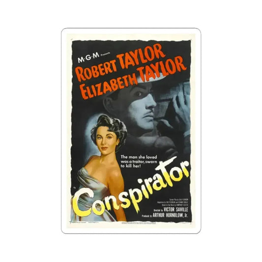 Conspirator 1950 Movie Poster - STICKER Vinyl Kiss-Cut Decal 2 Inch White - The Sticker Space