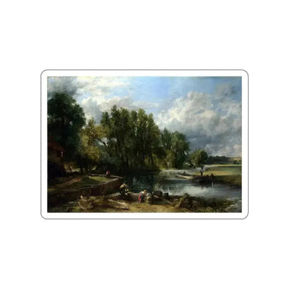 CONSTABLE, John - Stratford Mill (Artwork) STICKER Vinyl Die-Cut Decal White Die-Cut 3 Inch - The Sticker Space