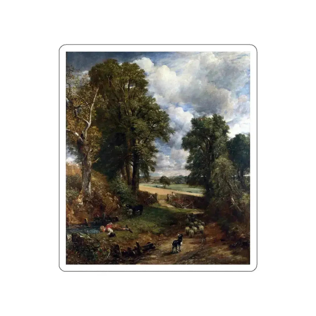 CONSTABLE, John - The Cornfield (Artwork) STICKER Vinyl Die-Cut Decal White Die-Cut 4 Inch - The Sticker Space