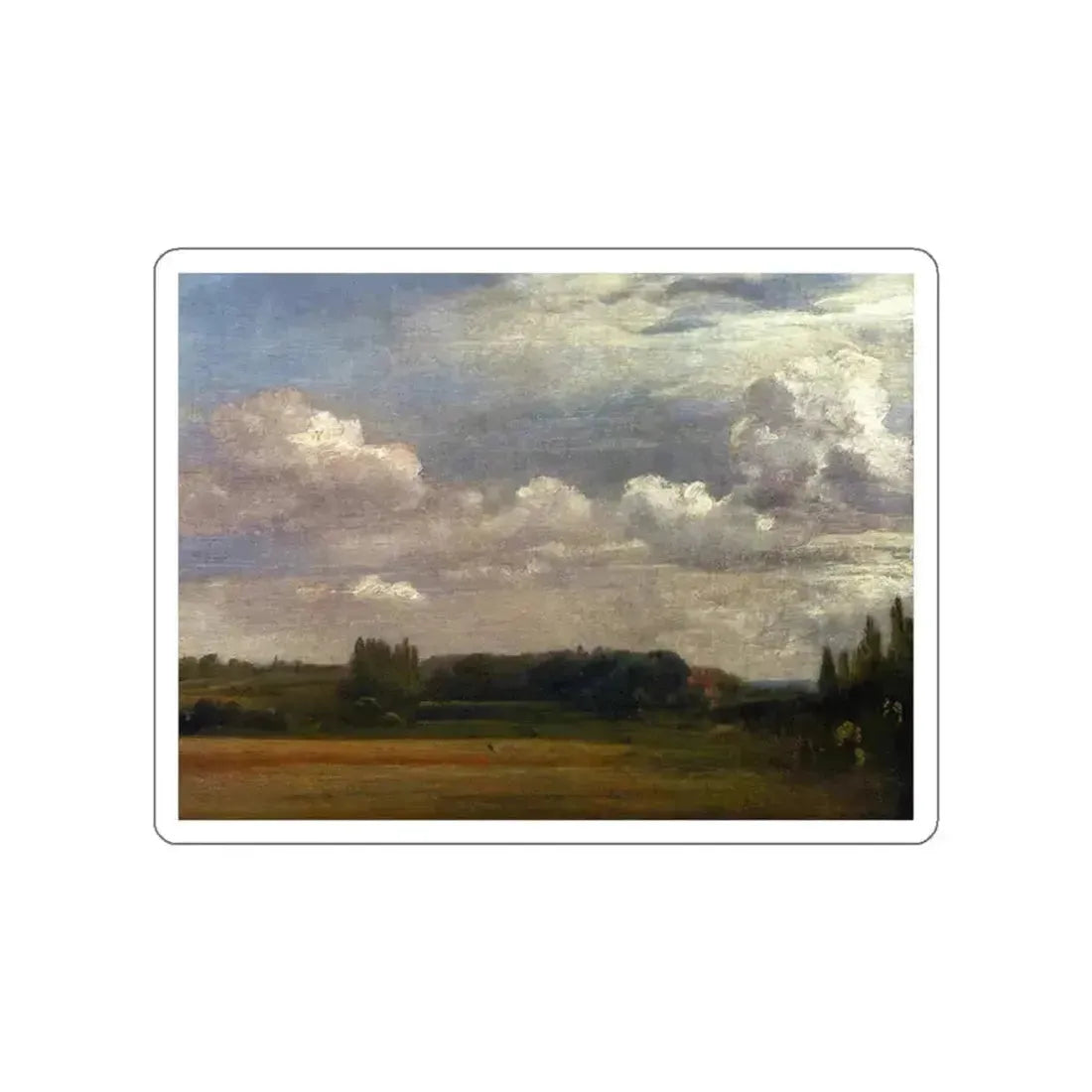 CONSTABLE, John - View Towards The Rectory From East Bergholt House (Artwork) STICKER Vinyl Die-Cut Decal - The Sticker Space