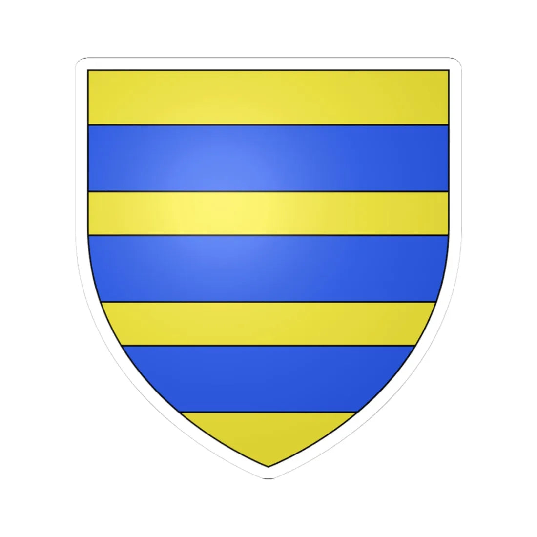 Constable of Halsham arms (England) (Coat of Arms) STICKER Vinyl Kiss-Cut Decal 3 Inch White - The Sticker Space