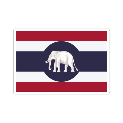 Consular flag of Thailand (Thailand) STICKER Vinyl Kiss-Cut Decal 4 Inch White - The Sticker Space