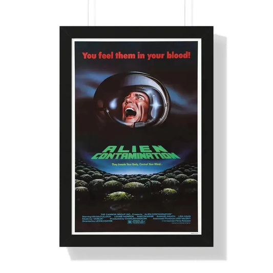 CONTAMINATION 1980 - Framed Movie Poster 16″ x 24″ Black - The Sticker Space