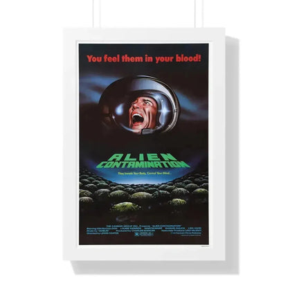 CONTAMINATION 1980 - Framed Movie Poster 16″ x 24″ White - The Sticker Space