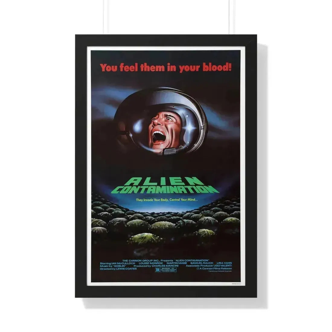 CONTAMINATION 1980 - Framed Movie Poster 20" x 30" Black - The Sticker Space