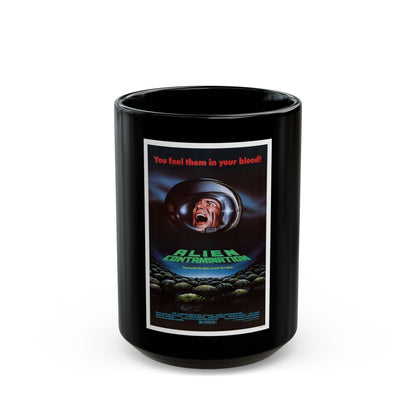 CONTAMINATION 1980 Movie Poster - Black Coffee Mug-15oz-The Sticker Space