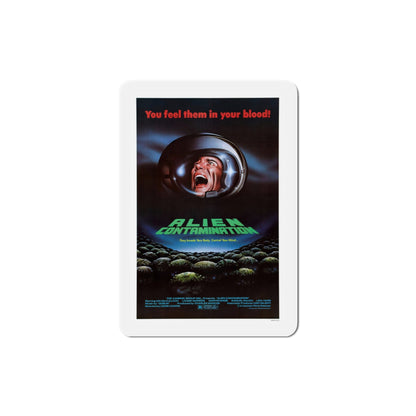 Contamination 1980 Movie Poster Die-Cut Magnet-3" x 3"-The Sticker Space