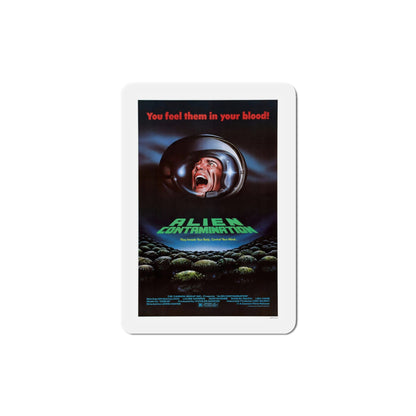 Contamination 1980 Movie Poster Die-Cut Magnet-4" x 4"-The Sticker Space