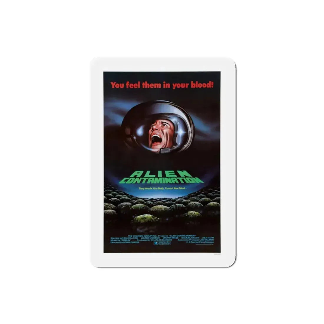 Contamination 1980 Movie Poster Refrigerator Magnet 2 Inch - The Sticker Space