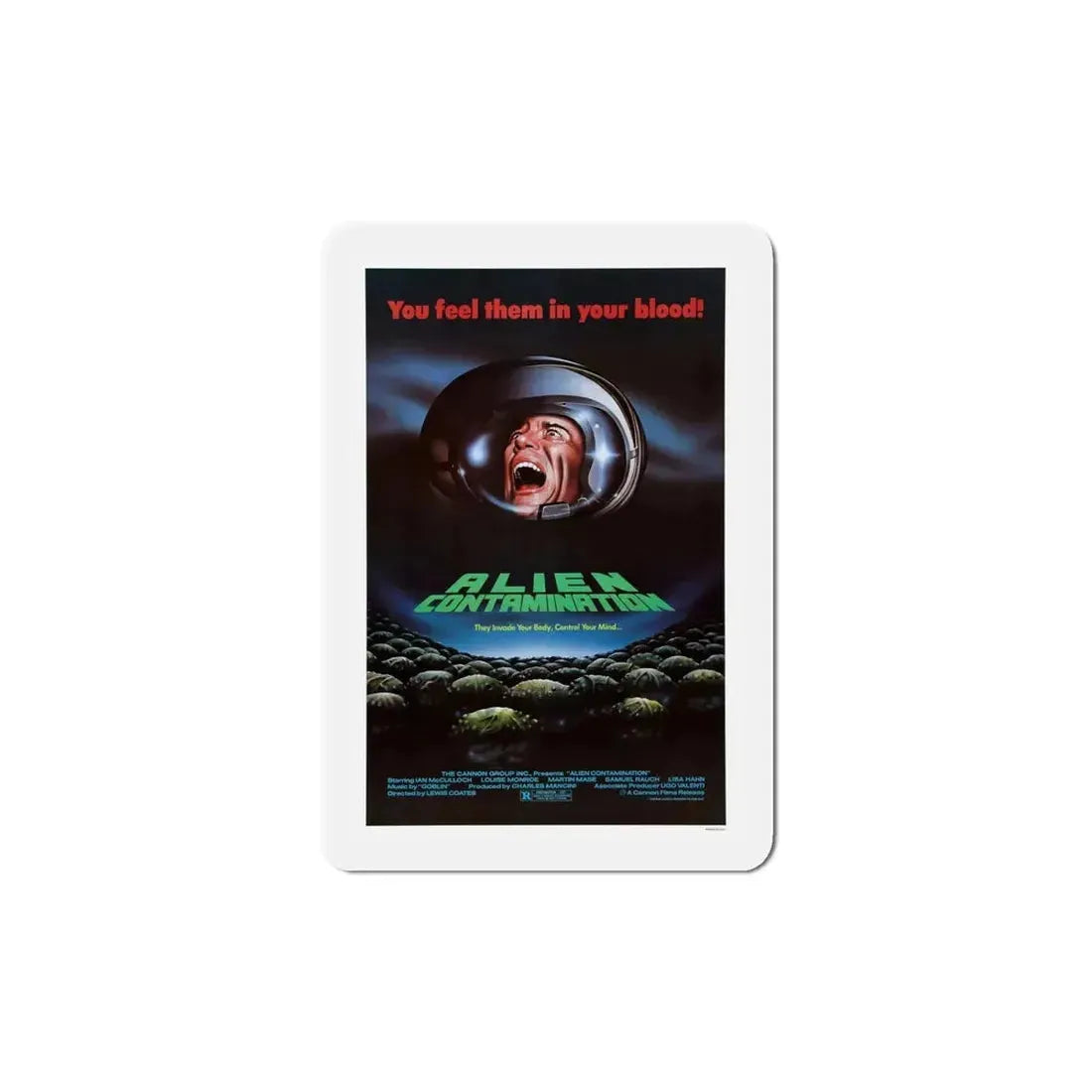 Contamination 1980 Movie Poster Refrigerator Magnet - The Sticker Space