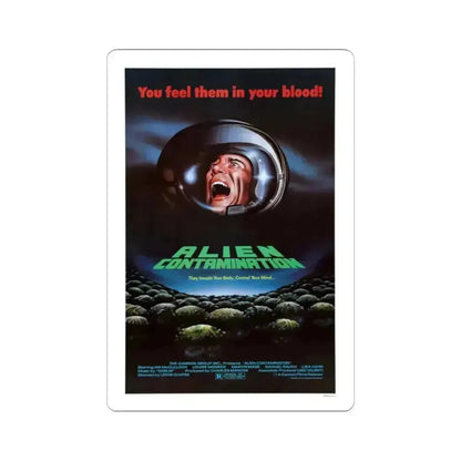 Contamination 1980 Movie Poster - STICKER Vinyl Kiss-Cut Decal 2 Inch White - The Sticker Space