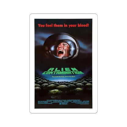 Contamination 1980 Movie Poster - STICKER Vinyl Kiss-Cut Decal 3 Inch White - The Sticker Space