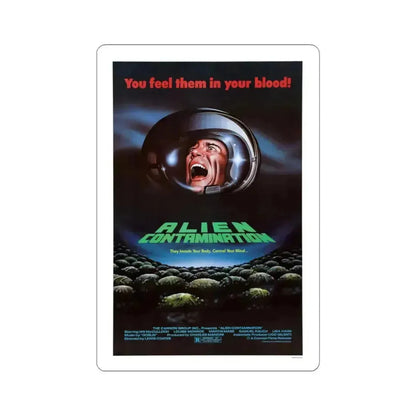 CONTAMINATION 1980 Movie Poster - STICKER Vinyl Kiss-Cut Decal 3 Inch White - The Sticker Space