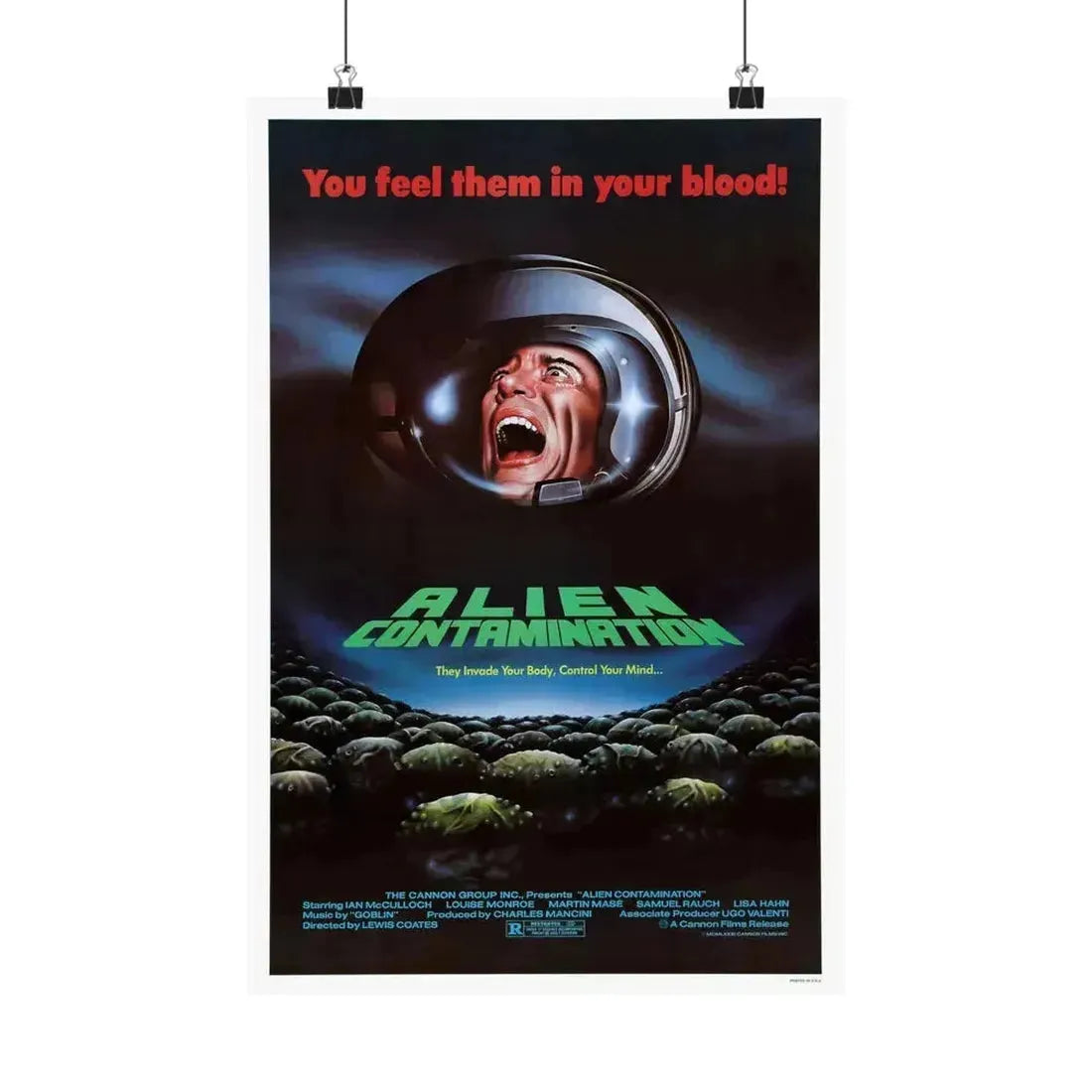 CONTAMINATION 1980 - Paper Movie Poster 12″ x 18″ Matte - The Sticker Space