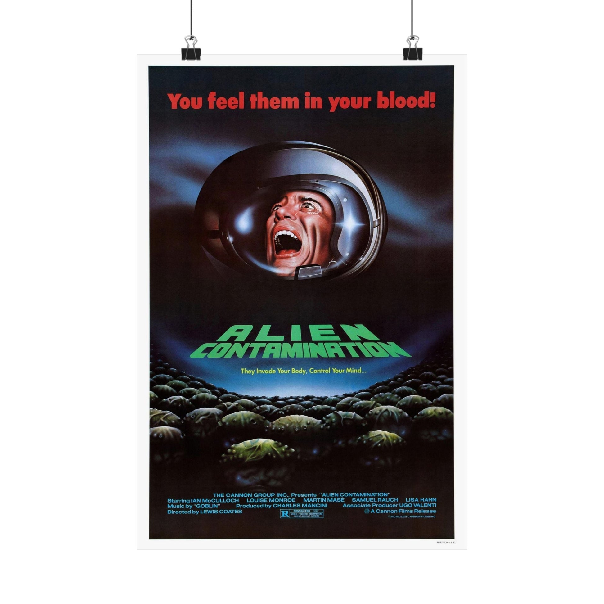 CONTAMINATION 1980 - Paper Movie Poster-12″ x 18″-The Sticker Space