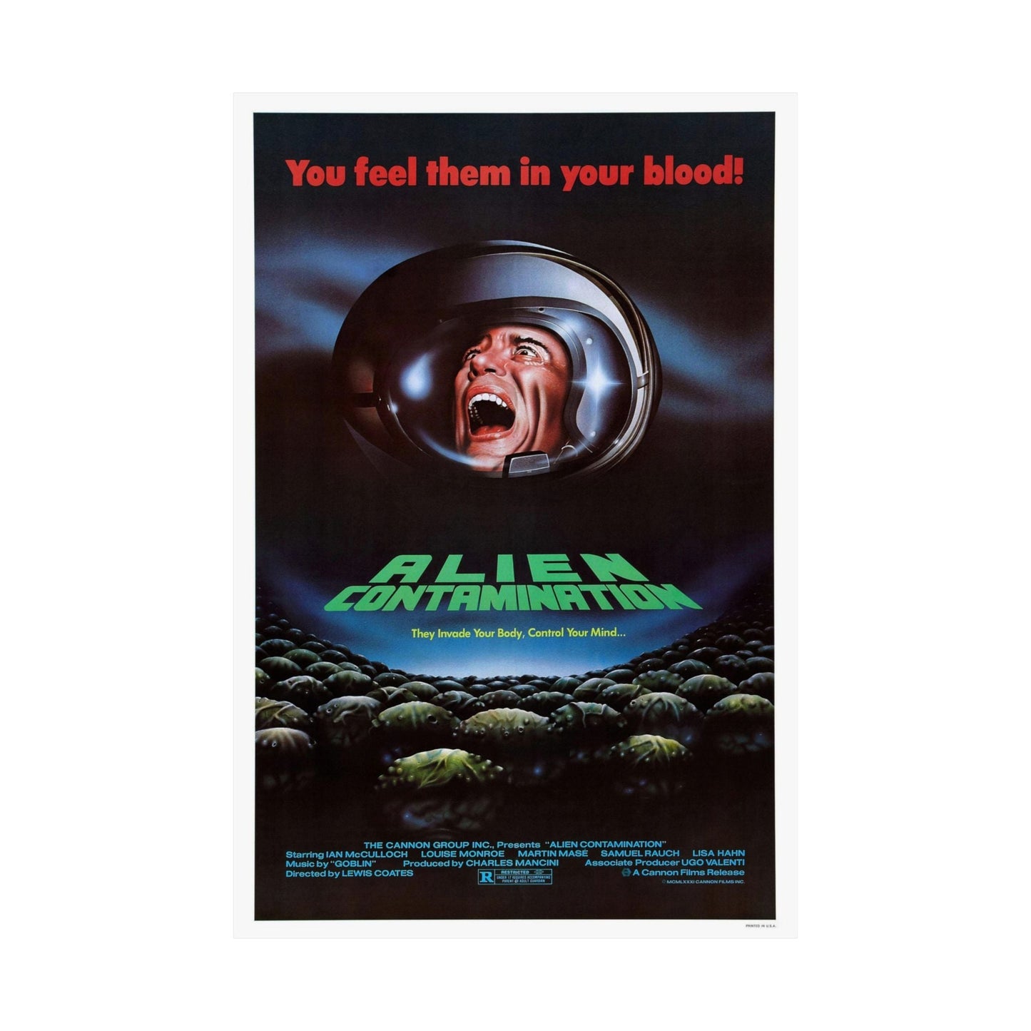 CONTAMINATION 1980 - Paper Movie Poster-The Sticker Space