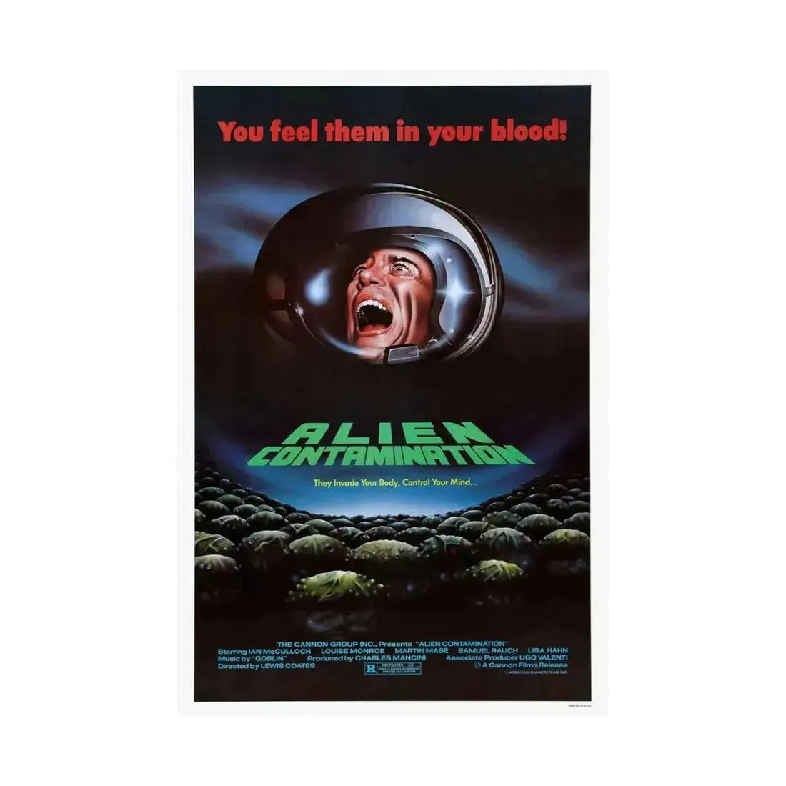 CONTAMINATION 1980 - Paper Movie Poster - The Sticker Space