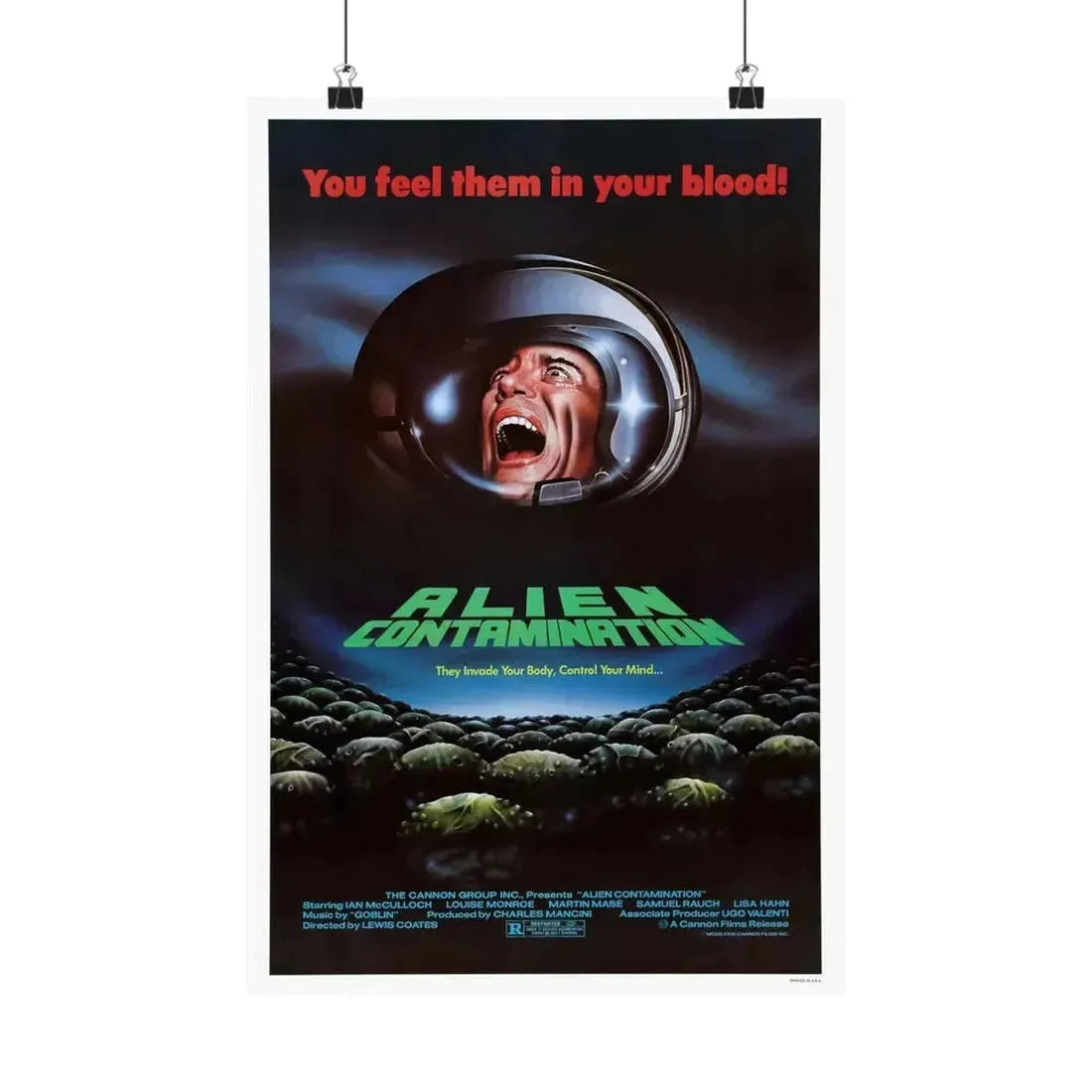 CONTAMINATION 1980 - Paper Movie Poster - The Sticker Space
